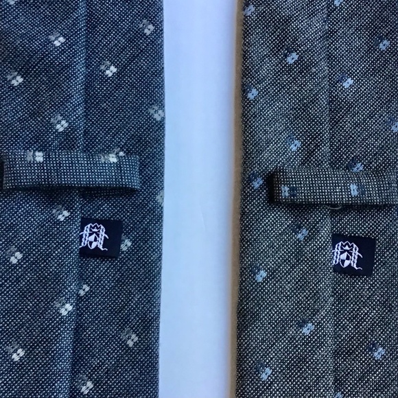 2 Fabio Ferretti. Grey , blue motifs wool & Silk Tie.Made in Italy 🇮🇹 - Picture 3 of 5